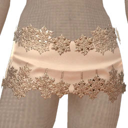 Ikon Elite Glitter Silver Snow Short Skirt