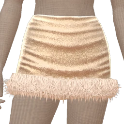 Ikon Elite Glitter Cream Fur Skirt