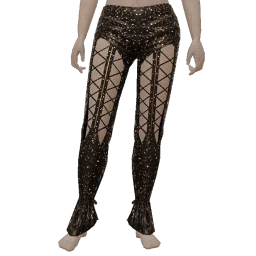 Ikon Elite Black Celestial Glitter Baggy Pants