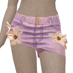 Ikon Elite Violet Floral Denim Skirt