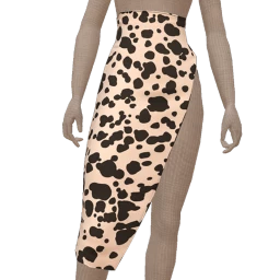 Ikon Elite Black And White Dalmatian Print Skirt