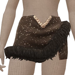 Ikon Elite Black Sparkle Fur Skirt