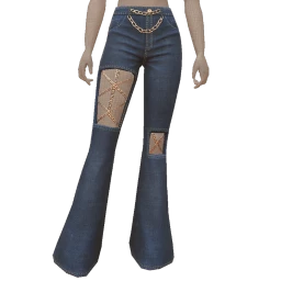 Ikon Elite Blue Denim Street Leopardess Jeans