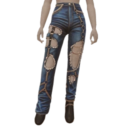 Ikon Elite Torn And Chained Jeans