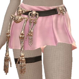 Ikon Elite Skeleton Chic Pink Mini Skirt