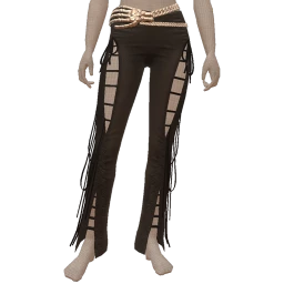 Ikon Elite Lace-up Black Allure Pants With Skele Belt