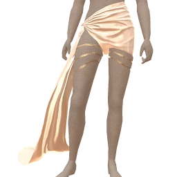 Ikon Elite Glow White Chain Satin Skirt