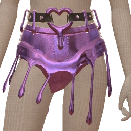 Ikon Elite Violet Liquid Metal Drop Skirt