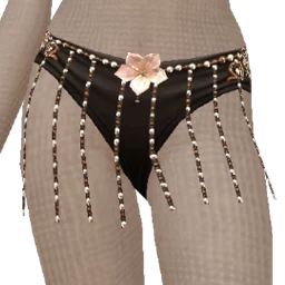 Ikon Elite Pearl Chain Black Shorts