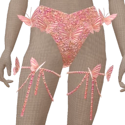 Ikon Elite Glimmer Pink Candy Butterfly Shorts