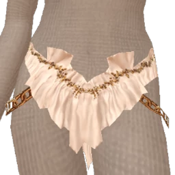 Ikon Elite White Silk Frayed Mini Skirt