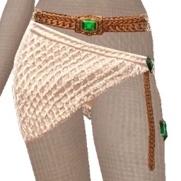 Ikon Elite White Crochet Emerald Sarong