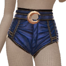 Ikon Elite Blue Velvet Gold Moon Shorts