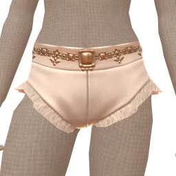 Ikon Elite White Fur Leather Shorts