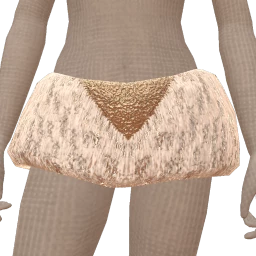 Ikon Elite White Fur Gold Sparkle Skirt