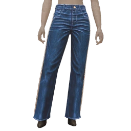 Ikon Elite Electric Blue Diamond Jeans With Latex Boots