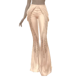 Ikon Shiny Silk Flared Trousers