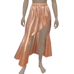 La Haute Couture Rose Gold Asymmetrical Skirt