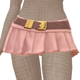 La Haute Couture Coquette Blush Mini Pleated Skirt