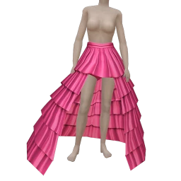 La Haute Couture Big Flow Pink Skirt