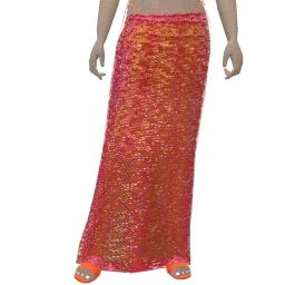 Mahiki Hot Pink Sequin Maxi Skirt