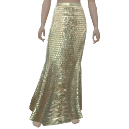 Mahiki Fish Scale Iridescence Maxi Skirt