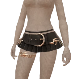 Nova Silver Cinch Mini Skirt
