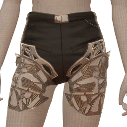 Nova Metallic Mirage Cut Out Shorts