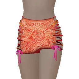 Drop Science Bold Animal Print Lace Up Mini Skirt