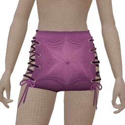 Cloud Nine Bandana Print Lace Up Skirt