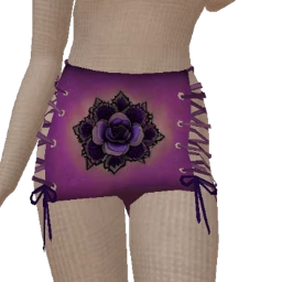 Cloud Nine Purple Bandana Print Mini Skirt