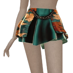 Cosmos Fall Leaf Skater Skirt