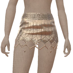 Ikon Elite Silver Crystallized Diamond Cut-Out Mini Skirt