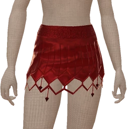 Ikon Elite Diamond Cut-Out Red Skirt
