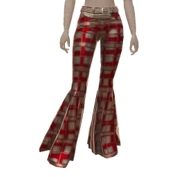 Ikon Elite Silver And Red Metallic Leather Trousers