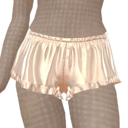 Palermo Pure White Satin Shorts