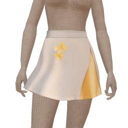 Cloud Nine White And Yellow Summer Skirt
