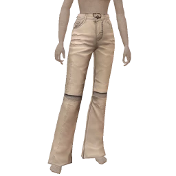 Foal White Split Knee Jeans