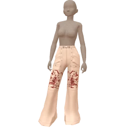 Ikon Elite White Ultra Wide Leg Winter Jeans