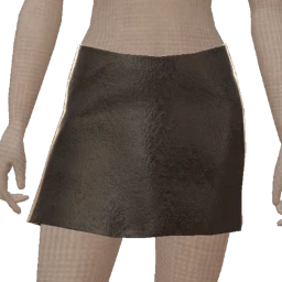 Scoop Faux Leather Mini Skirt