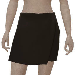 Scoop Fold Over Ponte Mini Skirt