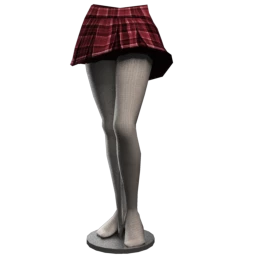 Ayuri's Tartan Skirt - Burgundy
