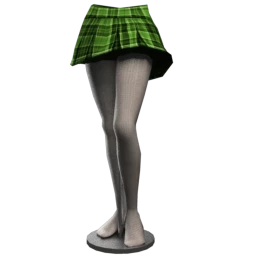 Ayuri's Tartan Skirt - Green
