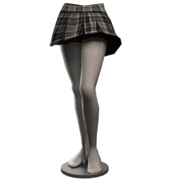 Ayuri's Tartan Skirt - Grey
