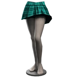 Ayuri's Tartan Skirt - Turquoise