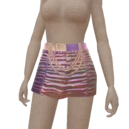 Cloud Nine Lyla Holographic Pearl Mini Skirt