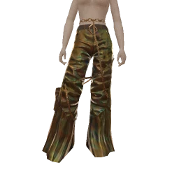 Drop Science Shay Metallic Wide Leg Chain Trousers