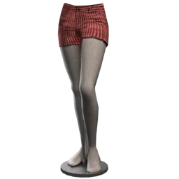 Stripe Pattern Denim Cutoffs