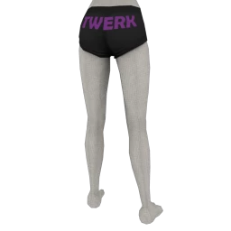 Front Row Twerk Booty Shorts - Purple