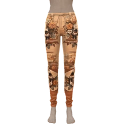 USAesthetics Dia De Los Muertos High Waisted Jeans